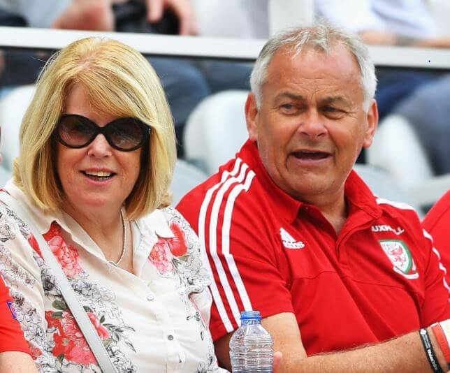 Frank Bale with his wife.